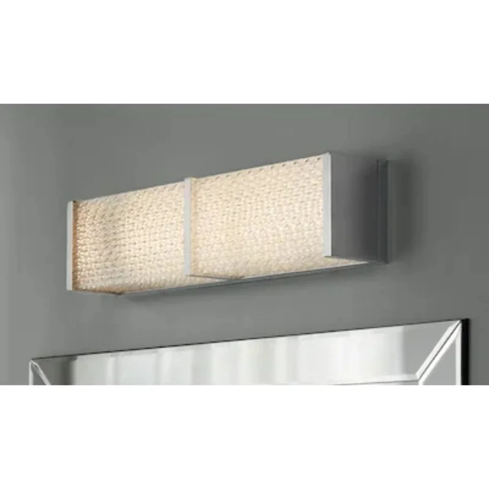 Origin 21 Charlotte 18-in 2 Light Polished Chrome Integrated LED...